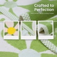 thumbnail image 2 of REGALWOVEN Floral Pattern Pure Cotton Soft Absorbent Decorative Hand Towels for Bathroom 13 x 29 Inch Green 2-Piece, 2 of 7