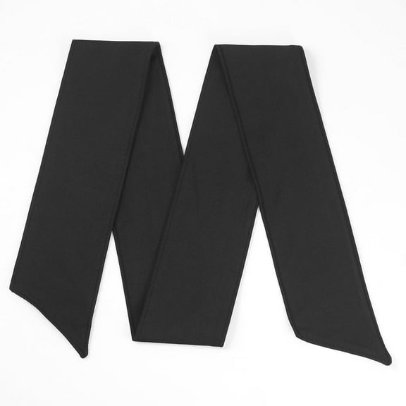 OFFIGAM Black Silk Tie - Breathable Stretchy Sports Headband for and Sweat Absorption