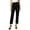 a-Black27256, variant on Womens Elastic Waist Tapered Cropped Pants Casual Slim Fit Trousers For Office Commutes Smart Casual Events Casual Pants