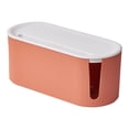 thumbnail image 2 of Wire Storage Case Cable Home Dustproof Router Plug Dustproof Wireless Router Board Bracket Organizer Management Box Good Hardness Data Holder Orange, 2 of 8