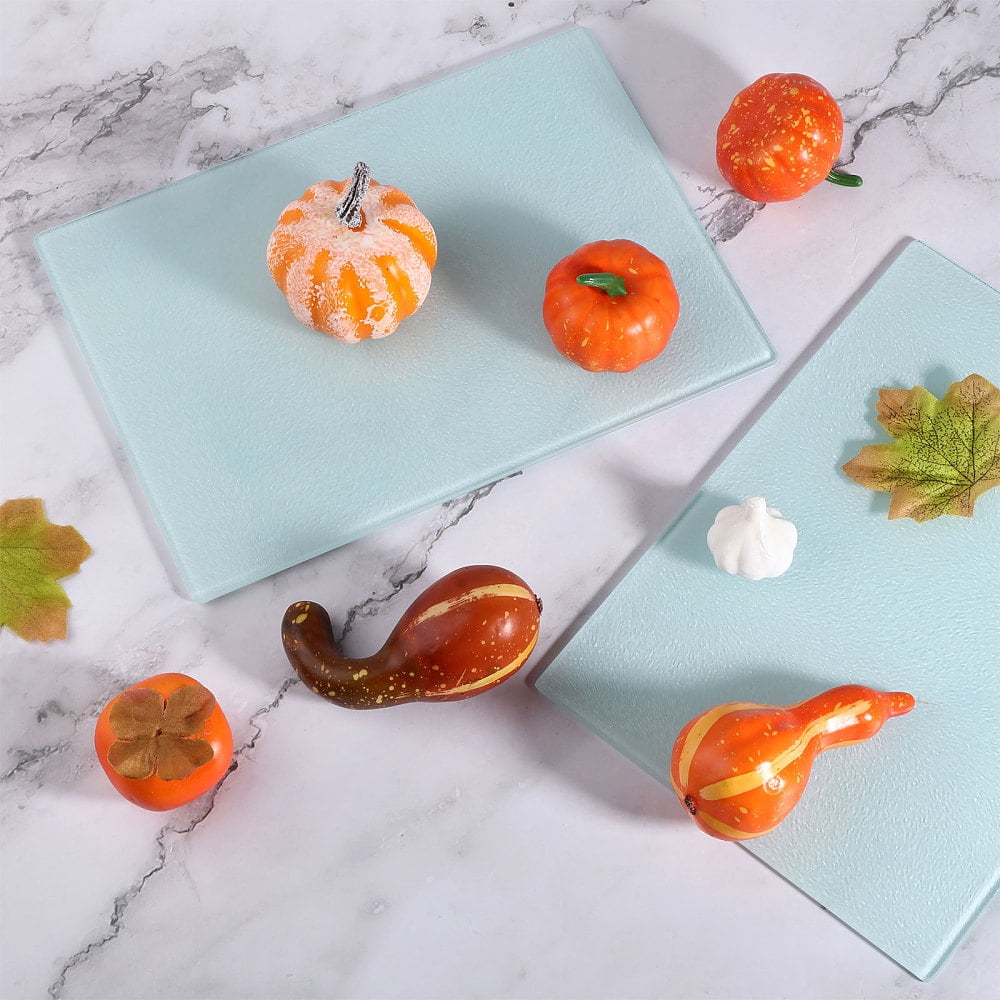 4Pcs Sublimation Glass Cutting Boards Rectangle Tempered Glass Cutting Blanks Heat Press Printing Kitchen Vegetable