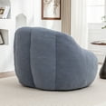 thumbnail image 6 of GARITIN Oversized Bean Bag Chair, Faux Fur High-Density Memory Foam Filling, 37.4 in L x 33.9 in W x 32.3 in H, Light Blue, 6 of 11