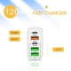 thumbnail image 3 of Cargador rápido QC3.0+PD20W con 3 puertos USB y adaptador funcional tipo C para cargar teléfonos inteligentes, 3 of 5