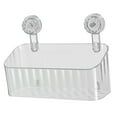 thumbnail image 5 of TISHITA Shower Basket Suction Cup Bathroom Organizer Wall Mounted Simple Shower Storage Rack Shower Shelf for Kitchen Apartment Toilet Clear L, 5 of 8