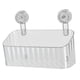 thumbnail image 5 of Cesta de ducha con ventosa para almacenamiento de ducha, montaje en pared, multiusos para baño Borrar L, 5 of 9