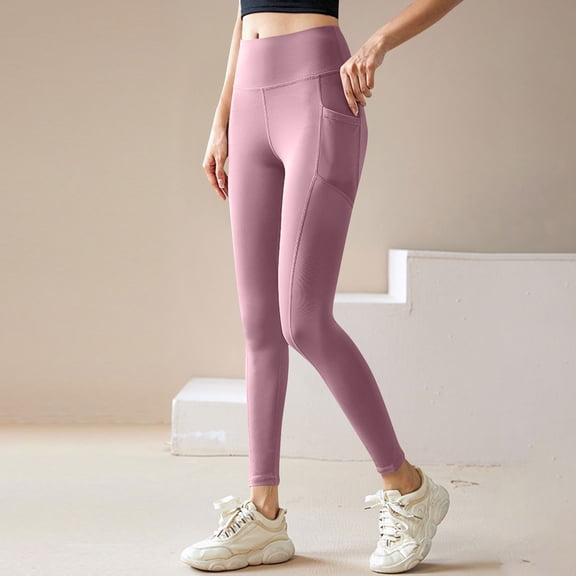 Neewe Leggings with Pockets for Women, Soft High Waisted Tummy Control Workout Yoga Pants