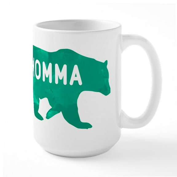 CafePress - Momma Bear Large Mug - 15 oz Ceramic Large White Novelty Mug
