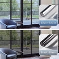 thumbnail image 4 of rabbitgoo One Way Window Film, Mirror Effect Tint Glass Covering for Home Office, Daytime Privacy Protecting Reflective Heat Control Anti UV Door Sticker for House, Black Silver, 4 of 10