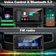 thumbnail image 5 of Car Stereo Radio for Toyota 4Runner 2003-2009, for Tundra 2003-2006, for Sequoia 2003-2007,Support Carplay& Android Auto, Bluetooth&Voice Control, Back-up Camera& Steering Wheel Control,GPS,FM Radio, 5 of 7