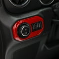 thumbnail image 3 of DAMAIJOY Red Headlight Switch Button Cover Trim Accessories Front Interior for Jeep for Gladiator 2020-2022 for Wrangler 2018-2022 RHSBCTAF2JWJJ, 3 of 6