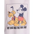 thumbnail image 4 of Disney Mickey Mouse Women’s Graphic Skimmer Tee with Short Sleeves, Sizes XXS-XXL, 4 of 5