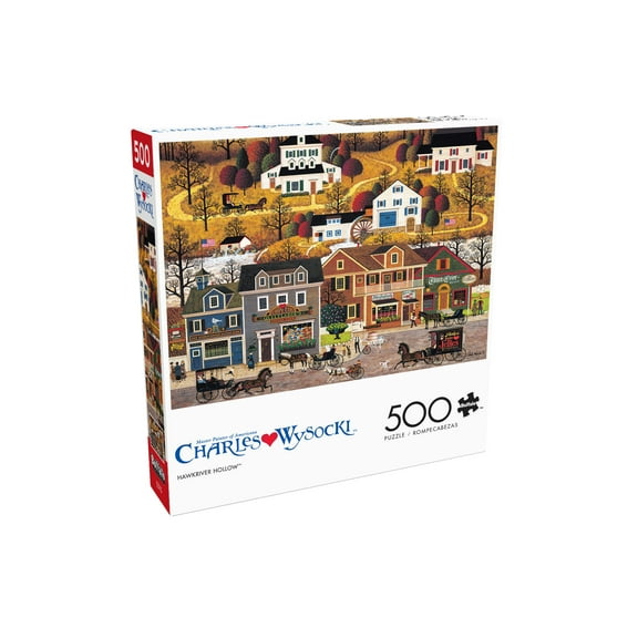 Buffalo Games Hawk River Hollow 500-Piece 21.25 x 15-Inch Interlocking Jigsaw Puzzle for Adults Ages 14 