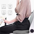 thumbnail image 3 of SAVALETOR Seat Cushion Lumbar Support Pillow Set Blue for Pressure Relief in Office Chair and Car Seat, with Memory Foam Cushion and Breathable Removable Cover, 3 of 11