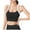 Black, variant on Sports Bra Trendy Women's Contrasting Shaped Back and Shock-Absorbing Push up Sports Bra Lace Bra Style F-1318 Green S