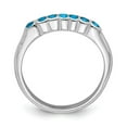 thumbnail image 2 of Auriga Fine Jewelry 925 Sterling Silver Blue Topaz Ring for Women Size 8, 2 of 7