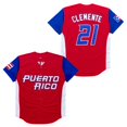thumbnail image 1 of LS Puerto Rico #21 Roberto Clemente World Game Classic Men Baseball Jersey, 1 of 7