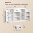 thumbnail image 2 of Sideboard Cabinet with Storage, Lofka Coffee Bar Cabinet with Drawer,  Buffet Cabinet Adjustable Shelves,  White, 2 of 7