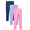 Ash Rose/Blue Cove/Misty Lavender, variant on Girls Active Leggings with UPF 30, Sizes 4-18 & Plus