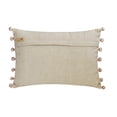 thumbnail image 3 of The HomeCentric Luxury Lumbar Pillow Cover Beige 12"x22" (30x55 cm) Cotton Nursery, Kids,Printed, Pom Pom Oblong Pillow Cover, Animal Nursery Style - Bambi Dreams, 3 of 3