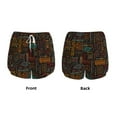 thumbnail image 5 of Lsque Polynesian Turtles Printed Women's Running Shorts with Liner Pockets,Elastic Quick Dry Workout Athletic Gym Yoga Shorts,Womens High Waist Shorts-Small, 5 of 9