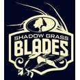 thumbnail image 2 of Junior's Mossy Oak Shadow Grass Blades Logo  Graphic Tee Navy Blue X Large, 2 of 3