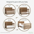 thumbnail image 2 of Evolur Stilnovo Mid Century 4-in-1 Convertible Crib, Sugarcane, 2 of 12