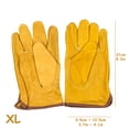 thumbnail image 3 of Guantes de jardinería antideslizantes a prueba de espinas guantes de trabajo de cuero con protección de manos antipinchazos 1 par AweSitey HA5715-03B, 3 of 6