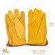 thumbnail image 3 of Guantes de jardinería antideslizantes a prueba de espinas guantes de trabajo de cuero con protección de manos antipinchazos 1 par Kearding HA5715-03B, 3 of 6
