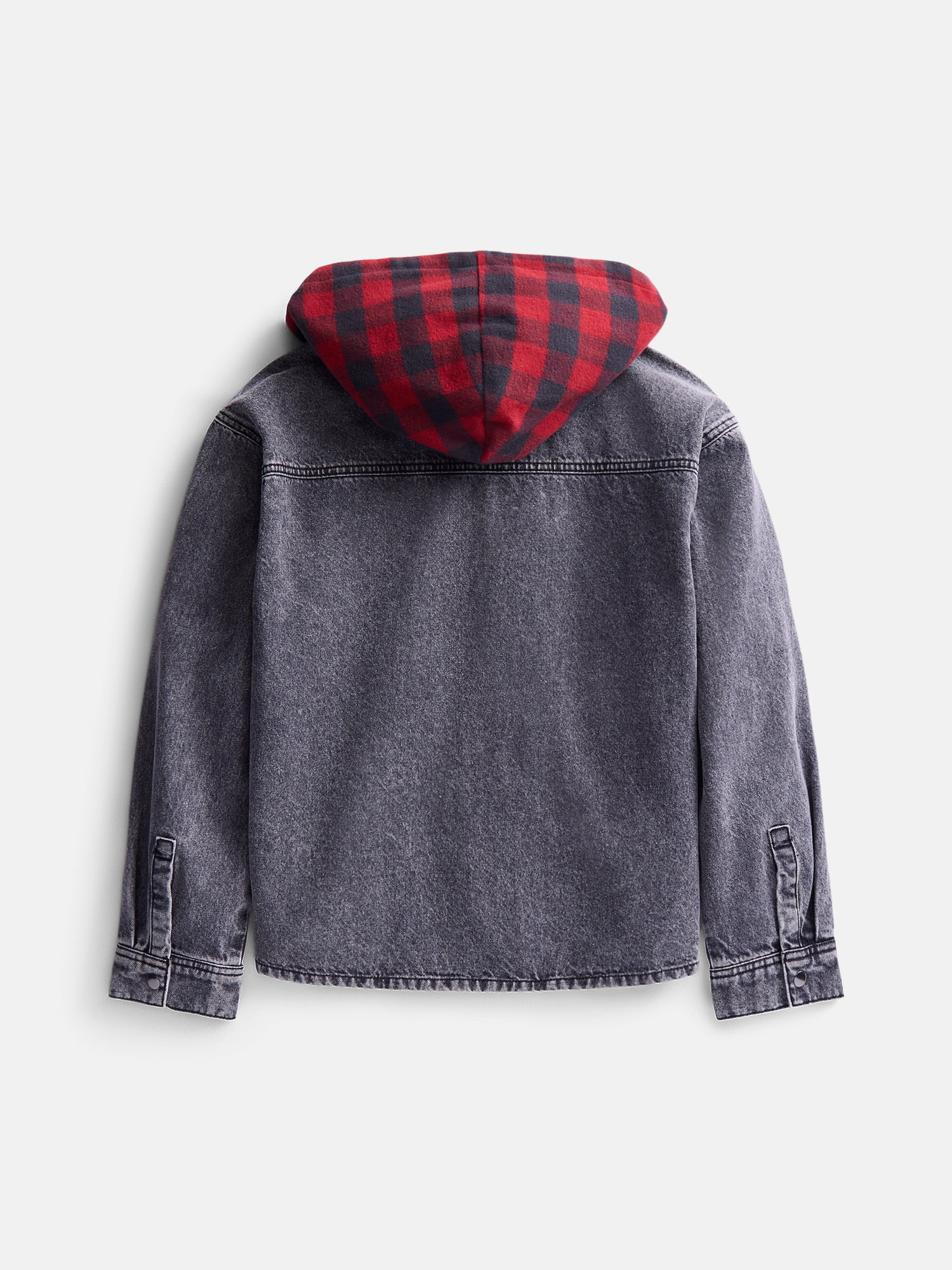 Weekend Academy Boys Hooded Denim Shacket, Sizes 4/5-18