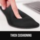 thumbnail image 4 of Silky Memory Foam Wrist Rest for Computer Keyboard, , Ergonomic Design for Typing Pain Relief, Desk Pads Support Hand and Arm, Mousepad Rests, Stain Resistant, 2 Piece Pad, Black, 4 of 10