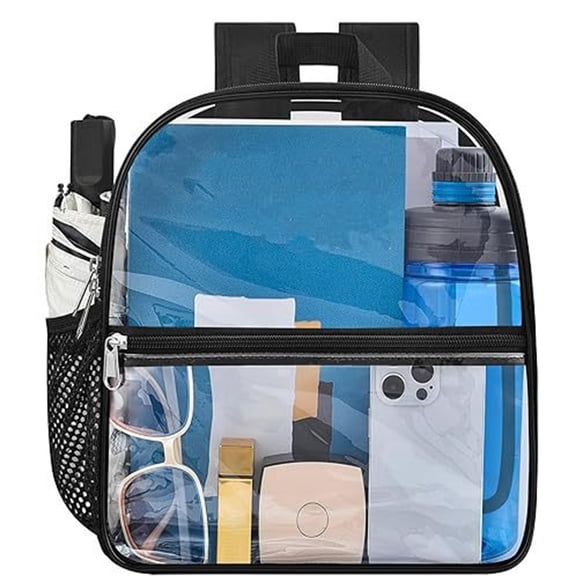 Clear Stadium Backpack 12x6x12 Mini Small Clear Bag Stadium Approved Great for Games Sport Events Festival Concerts,Women Men Unisex