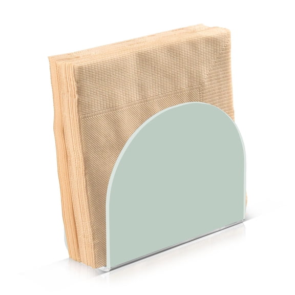 Dailycode Napkin Holder for Table Acrylic Kitchen Paper Tissue Dispenser, Pale Green