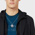thumbnail image 2 of TANGPOET 925 Sterling Silver Compass Necklace for Men, 2 of 4