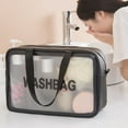 thumbnail image 3 of Practical Storage Pouch Large Capacity PVC Waterproof Stain Resistant Makeup Cosmetic Bag for Travel, 3 of 11