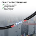 thumbnail image 5 of Geosiry Cable de calibre 16, alambre de cobre estañado trenzado de 10 pies, cable flexible de 16 AWG para tiras LED, lámparas, iluminación automotriz (16 AWG, 10 pies), 5 of 5