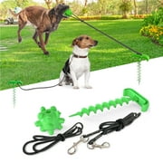 ANYPET Dog Tie Out Cable and Stake with Chew Toy for all Size Dogs