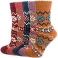 thumbnail image 1 of Chaussettes Mi-Mollet en Laine d'Hiver pour Femmes, 1 of 5