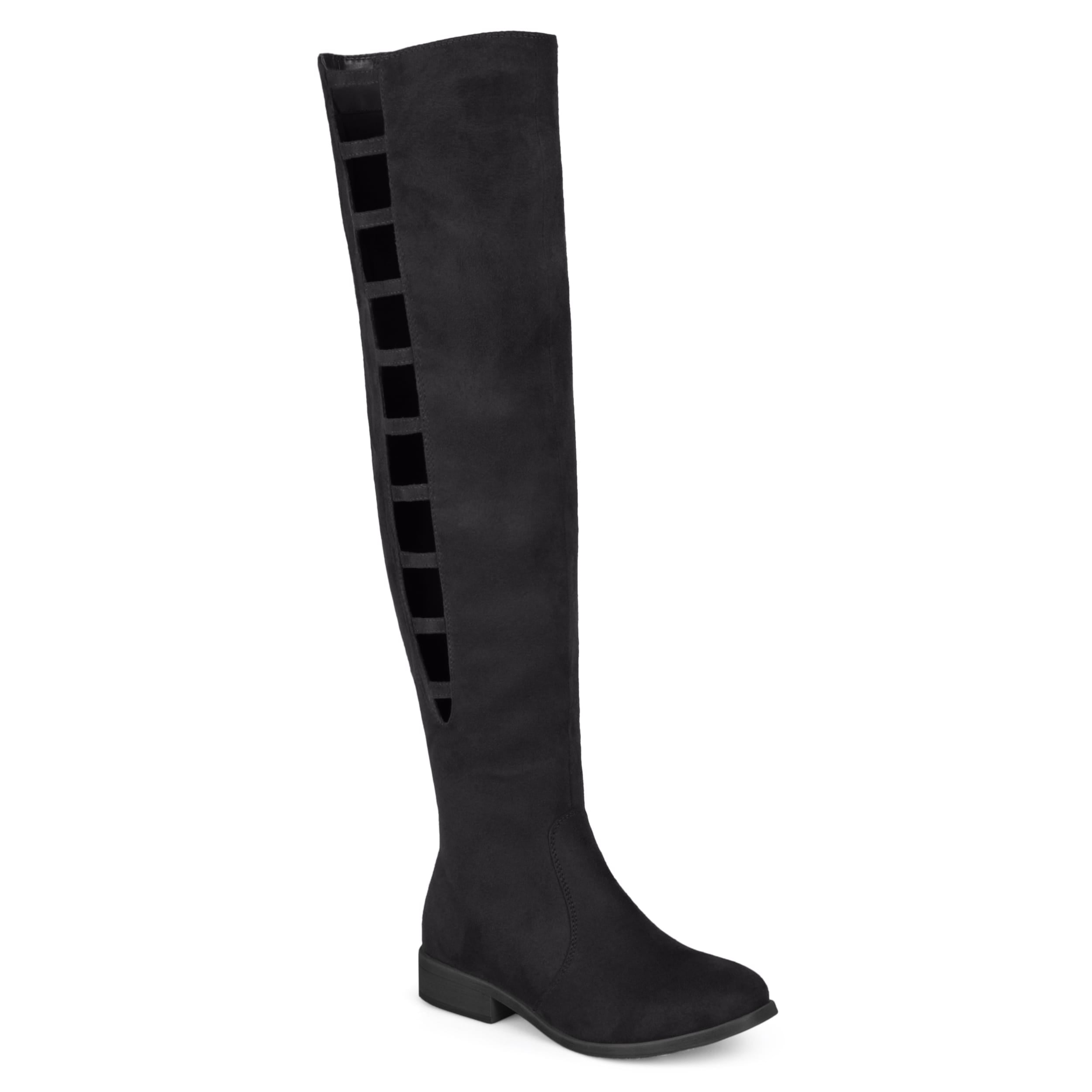 journee collection pitch over the knee boot
