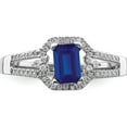 thumbnail image 6 of 14K White Gold Diamond And Sapphire Ring (Size 7) Made In India rm5747-sa-016-wa, 6 of 6