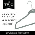 thumbnail image 4 of Trio Home Heavy Duty Velvet Hangers with Cascade Hook, 360 Degree Rotatable Hook (30 PACK) - Grey, 4 of 5
