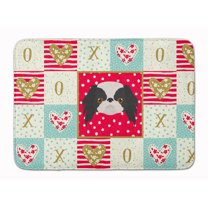 Japanese Chin Love Machine Washable Memory Foam Mat Red