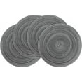 thumbnail image 2 of Round Placemats Set of 4 Round Table Placemats Braided Cotton Place Mats 15 inch for Kitchen Dining Table Holiday Party, 2 of 6