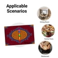 thumbnail image 5 of Amarainy Feng Shui Flower Of Life Mandala Design Linen Table Mats Set Of 4 For Home Kitchen Table Decor 12x18 inch, 5 of 5