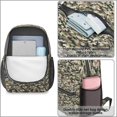 thumbnail image 4 of 17 Inch Lightweight Backpack,PVC Waterproof Oxford Fabric, Ergonomically Designed, with Large Capacity, Camouflage Print, 4 of 5