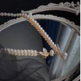 thumbnail image 5 of Collar de perlas naturales, cadena de clavícula de mariposa de alta gama, colgante retro de fragancia pequeña, accesorio de joyería, 5 of 5