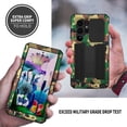 thumbnail image 6 of Compatible with Samsung Galaxy S23 Ultra Case Metal Hard  Phone Case para with Screen Protector and Lens Protector Heavy Duty Military Grade Dustproof [Note The Fingerprints Don't Work]Camouflage, 6 of 12