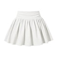 thumbnail image 6 of Jinhomg Girls' Tennis Skirt with Built-in Shorts Kids Pleated Athletic Skort Elastic Waist Ribbed Underneath for Girls 5-16 Years School Sports, 6 of 7