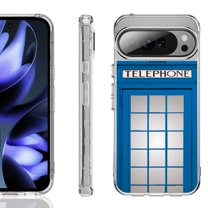 For Google Pixel 10 / 10 Pro Shockproof Phone Case, by OneToughShield - Phone Booth Blue