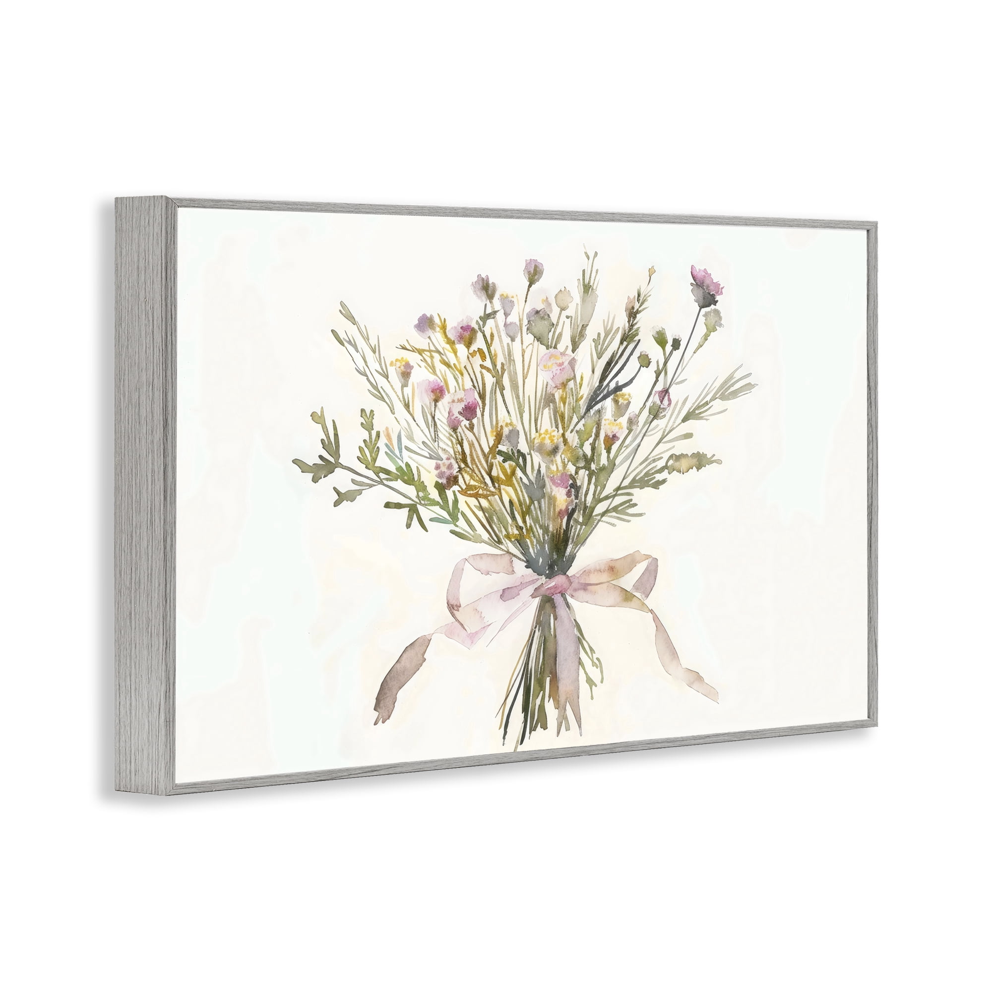Stupell Industries Bouquet of Spring Wildflowers Gray Framed Giclee Art, design by Creative Studio