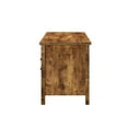 thumbnail image 3 of Wooden Lift Top Office Desk with File Cabinet, Rustic Brown, 3 of 5